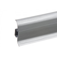 Плінтус пластиковий Cezar Premium Aluminium szczotkowane Матовий