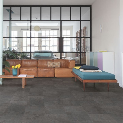Виниловый пол Quick-Step Oro Base - Tiles Чёрный сланец AVSTT40035 (4mm)