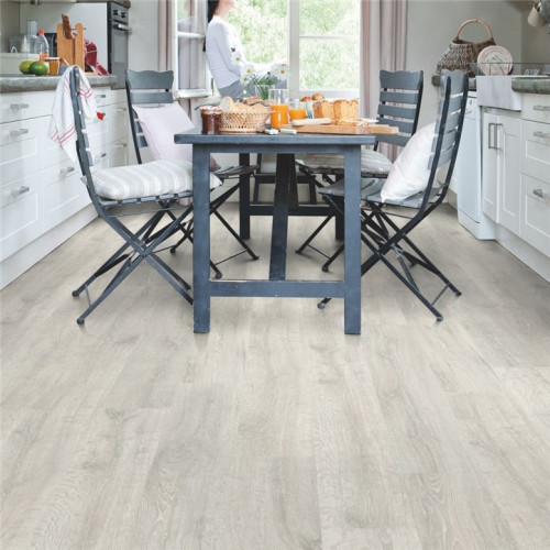 Ламинат Quick-Step Дуб реставрированный белая патина CLASSIC WATERPROOF CL1653