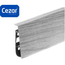 Плинтус пластиковый Cezar Hi Line Prestige ПВХ Дуб серый светлый Матовый