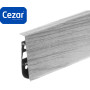 Плинтус пластиковый Cezar Hi Line Prestige ПВХ Дуб серый светлый Матовый