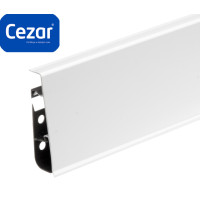 Плинтус пластиковый Cezar Hi Line Prestige ПВХ Белый Глянец