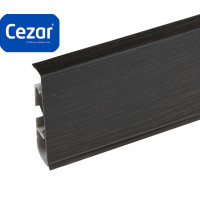 Плинтус пластиковый Cezar Hi Line Prestige ПВХ Wenge Венге Матовый