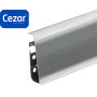Плинтус пластиковый Cezar Hi Line Prestige ПВХ Aluminium Матовый