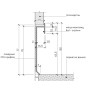 Плинтус алюминиевый скрытого монтажа для LED подсветки 80 mm (P-2-80А)