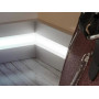 Алюминиевый плинтус с led-подсветкой Prolight Metal Line 89/6L П-форма Profilpas