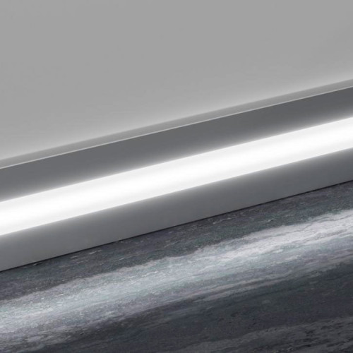 Алюминиевый плинтус с led-подсветкой Prolight Metal Line 89/6L П-форма Profilpas