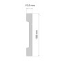 Плинтус Cezar ELEGANCE LPC-20 Белый матовый