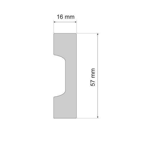 Плинтус Cezar ELEGANCE LPC-27 Белый матовый