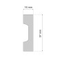 Плинтус Cezar ELEGANCE LPC-27 Белый матовый