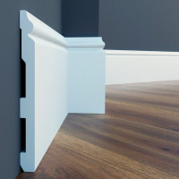 Плинтус Cezar ELEGANCE LPC-33 Белый матовый