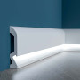 Плинтус Cezar ELEGANCE LPC-19LE LED Белый матовый