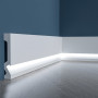 Плинтус Cezar ELEGANCE LPC-29LE LED Белый матовый