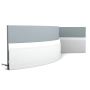 Плинтус полиуретановый гибкий ORAC SX104F