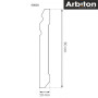 Плинтус Arbiton STIQ 80 S820 Белый