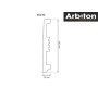 Плинтус Arbiton Avia 80 ST810 Белый