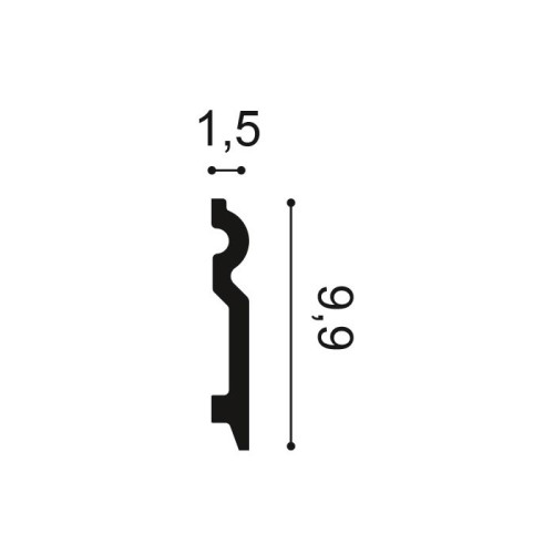 Плинтус полиуретановый гибкий ORAC SX137F