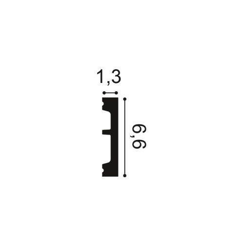 Плинтус полиуретановый гибкий ORAC SX157F