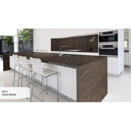 Широкоформатная HPL панель Zebra Marble 6014 Morematt ( 4 mm )