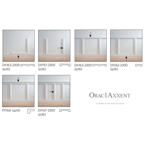 Плинтус полиуретановый гибкий ORAC SX163F