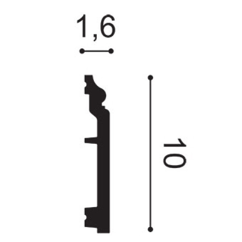 Плинтус полиуретановый гибкий ORAC SX173F