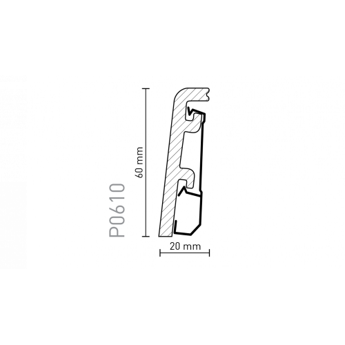 Плинтус Arbiton VEGA Белый P0610