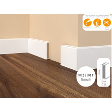 Плинтус МДФ Dollken Cubu flex 60 мм 5012 (1013) Белый