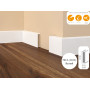 Плинтус МДФ Dollken Cubu flex 60 мм 5012 (1013) Белый