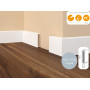 Плинтус МДФ Dollken Cubu flex 80 мм 1202 (1012) Серый