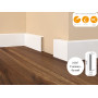 Плинтус МДФ Dollken Cubu flex 100 мм 1005 (RAL 9003) Снежно-белый