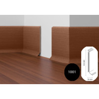 Плинтус МДФ Dollken S-100 flex Черный 1001 (1144)