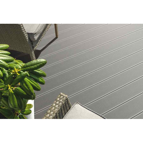 Террасная доска Bergdeck B150 Антрацит (ДПК)