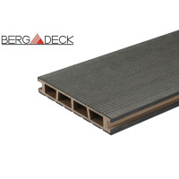 Террасная доска Bergdeck B150 Чёрный (ДПК)