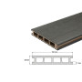 Террасная доска Bergdeck B150 Чёрный (ДПК)