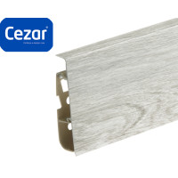 Плинтус пластиковый Cezar Hi Line Prestige ПВХ Ясень Сантьяго Матовый