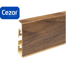 Плинтус пластиковый Cezar Hi Line Prestige ПВХ Дуб Риверино Матовый