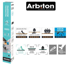 Подложка Arbiton Multiprotec Acoustic 2 мм PU с минералами+ALU-folie