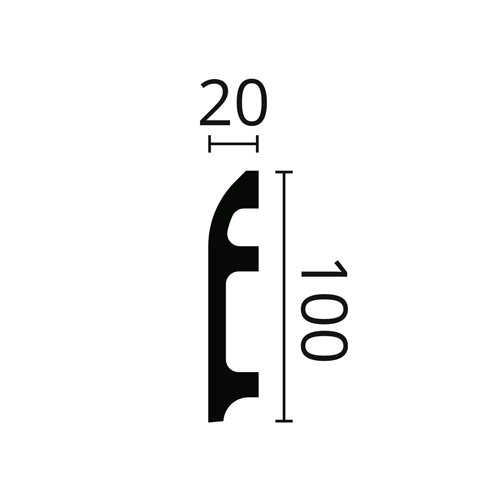 Плинтус напольный NMC FL5 WALLSTYL® 3028043 Белый