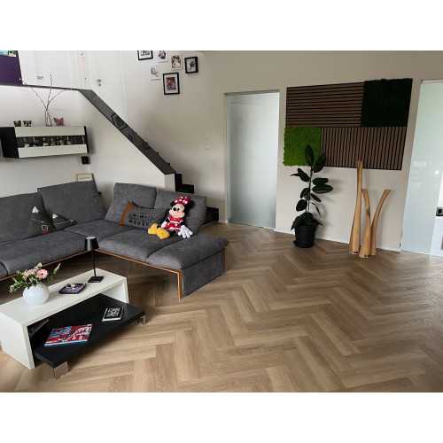 Виниловое покрытие SPC CHECK Herringbone Prenzlau OAK 2074H