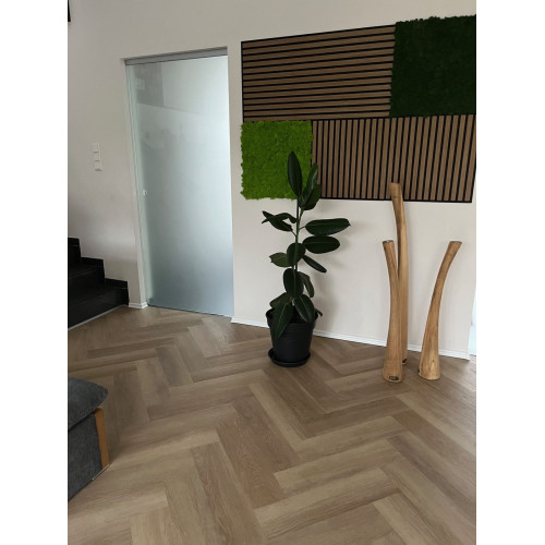 Виниловое покрытие SPC CHECK Herringbone Prenzlau OAK 2074H