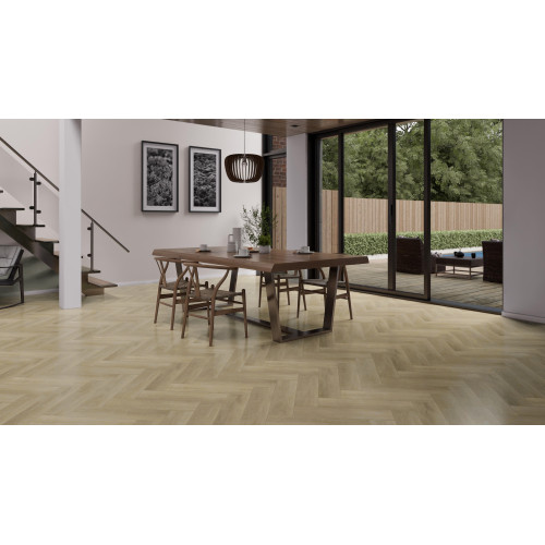 Виниловое покрытие SPC CHECK Herringbone Prenzlau OAK 2074H