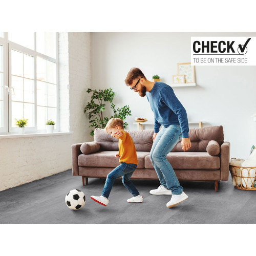 Виниловое покрытие LVT CHECK Premium Tile XL Mettingen Сoncrete 2150E (клеевой 2,5 мм)