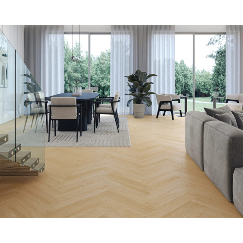 Вінілове покриття Barlinek SPC LVT Next Step HerringBone IDEA (Large) Cream Oak HB (5,0 мм)