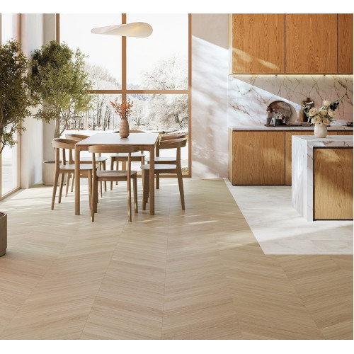 Виниловое покрытие Parador DB TT 10 DB Chevron 60° (шеврон) Oak Oxford sanded 1750864 (2,5 мм)