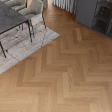 Гибридное виниловое покрытие Barlinek Smart Wood Herringbone ESSENZA Oak (6,3 мм)