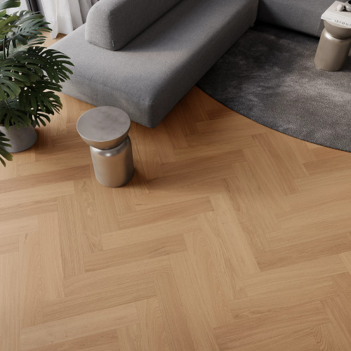 Гибридное виниловое покрытие Barlinek Smart Wood Herringbone ESSENZA Oak (6,3 мм)