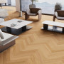 Гибридное виниловое покрытие Barlinek Smart Wood Herringbone FUTURIS Oak (6,3 мм)