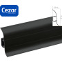 Плінтус пластиковий Cezar Premium Чорний Матовий