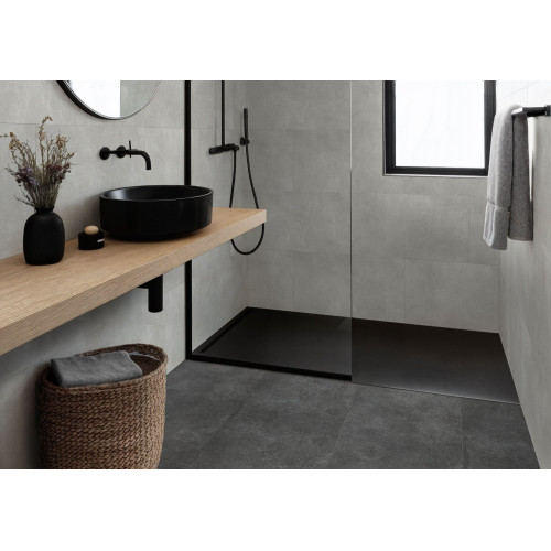 Вінілове покриття GERFLOR Creation 55 Rectangular Tile BLOOM UNI DARK 1601 (2,5 мм)