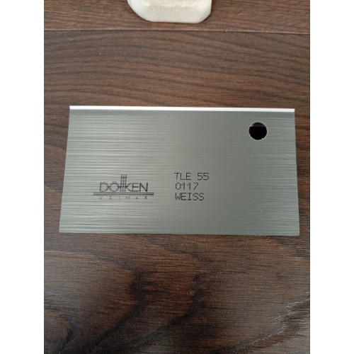 Плінтус для ковроліну Dollken TLE-55 Білий WEISS 0117